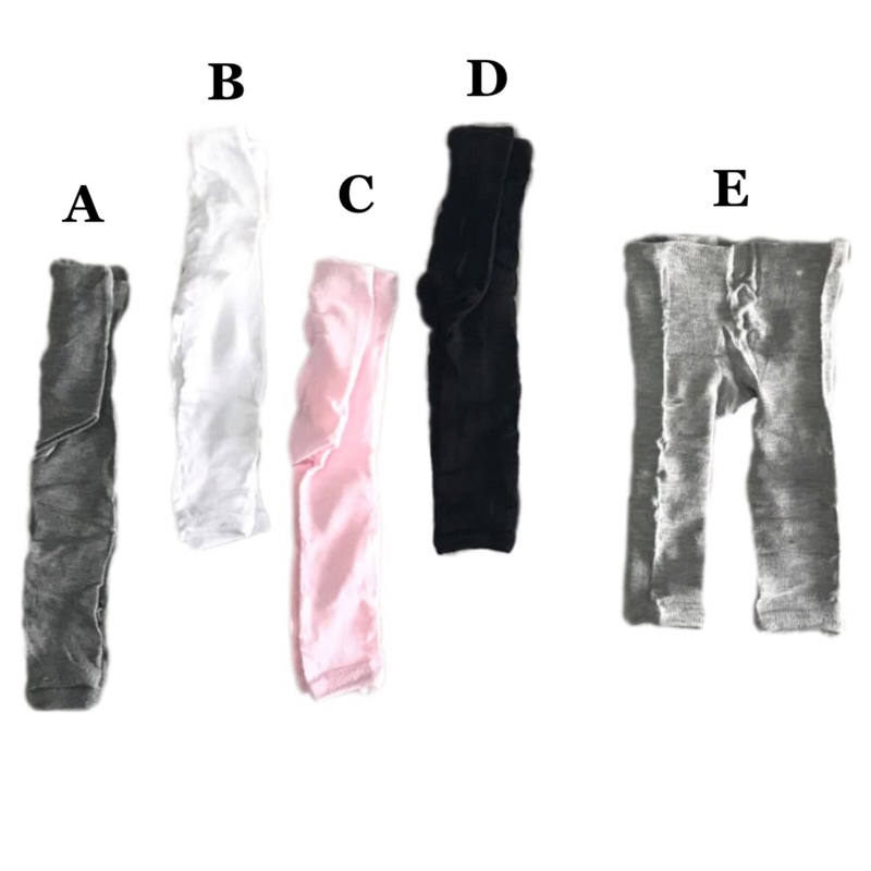 Legging bayi cewek renda pita putih pink lucu kaki tutup baby girl newborn baru lahir cute polos