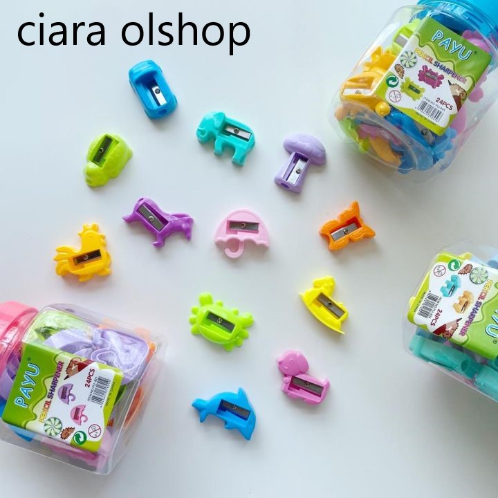 

Serutan pensil / Rautan pensil karakter 1 PAK ISI 24 PCS