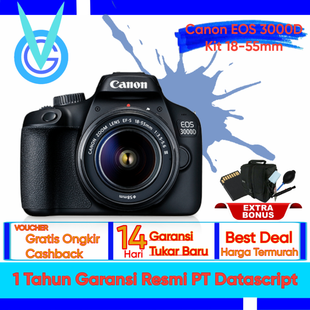 Canon EOS 3000D Kit 18-55mm III - Canon 3000D