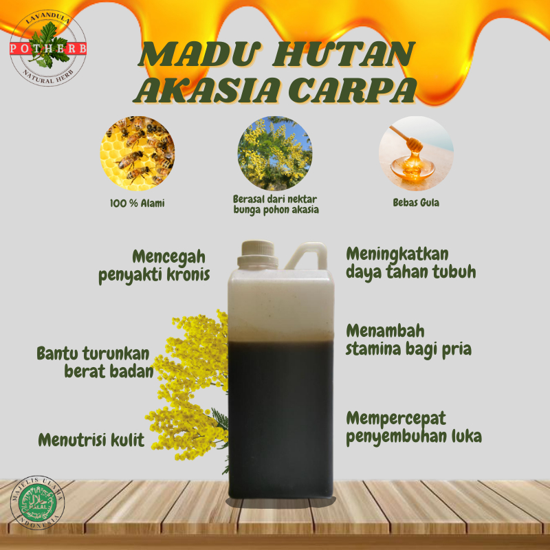 

Madu Hutan Akasia Carpa Asli 100% Murni Tanpa Campuran