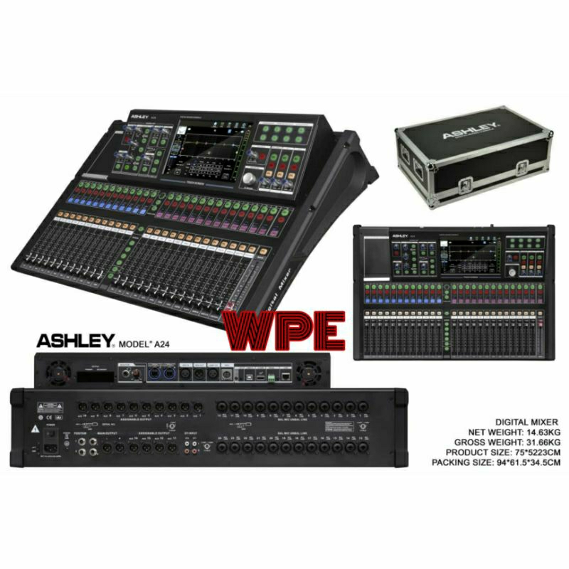 digital mixer audio ashley a24 original free hardcase