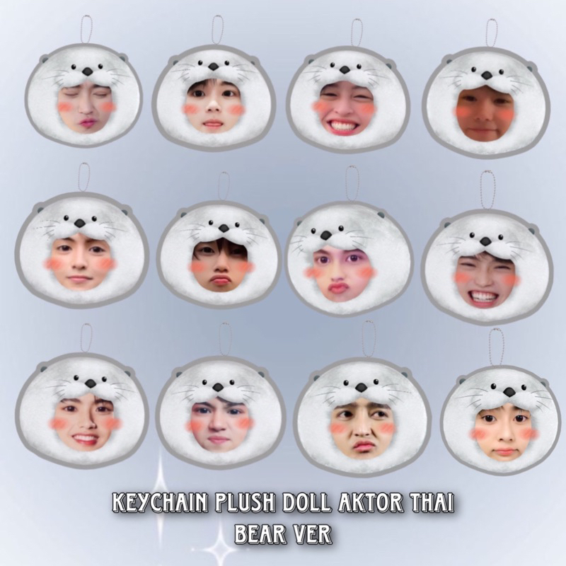 keychain plush doll aktor thailand gmmtv (bisa custom) geminifourth pondphuwin brightwin