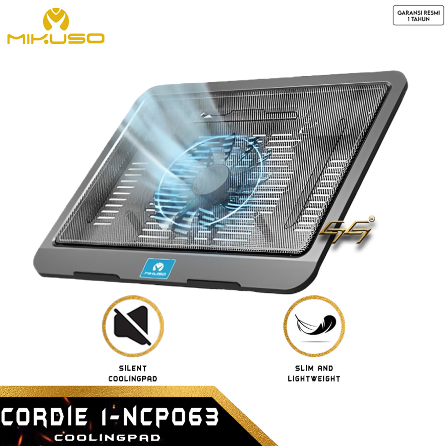 MIKUSO NCP-063 CORDIE-1 Coolingpad Kipas Laptop Cooler Pad