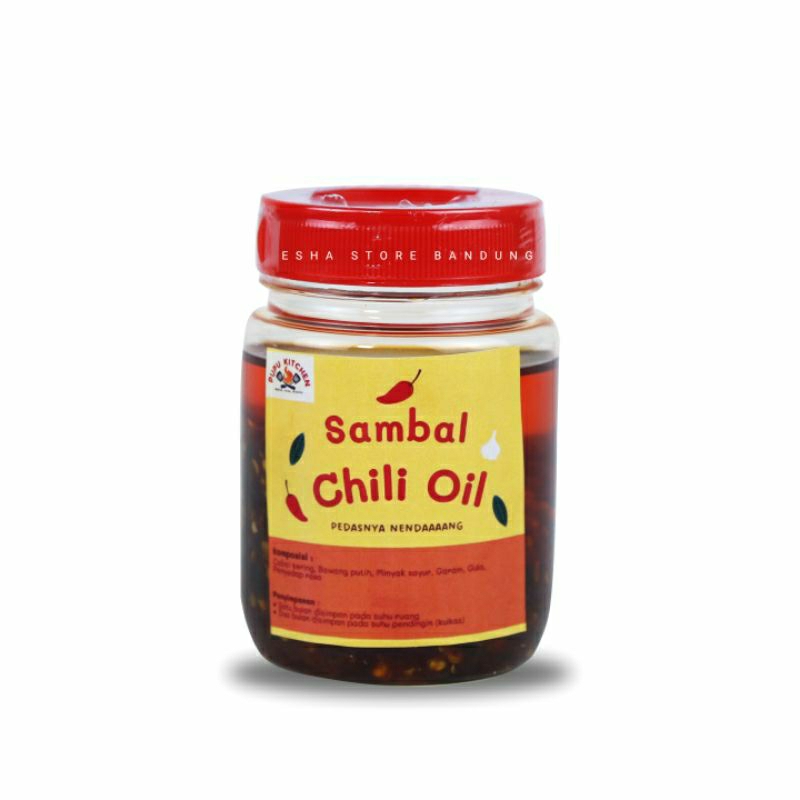 

Chili Oil Minyak Cabai Halal Untuk Dimsum Berat 200ML