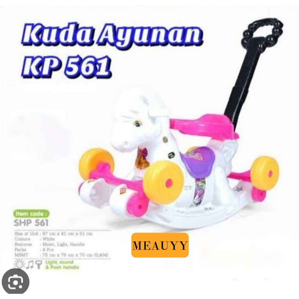 MAINAN KUDA KUDAAN DORONG MAINAN KUDA AYUNAN TUNGGANG SHP561 MOBIL DORONG