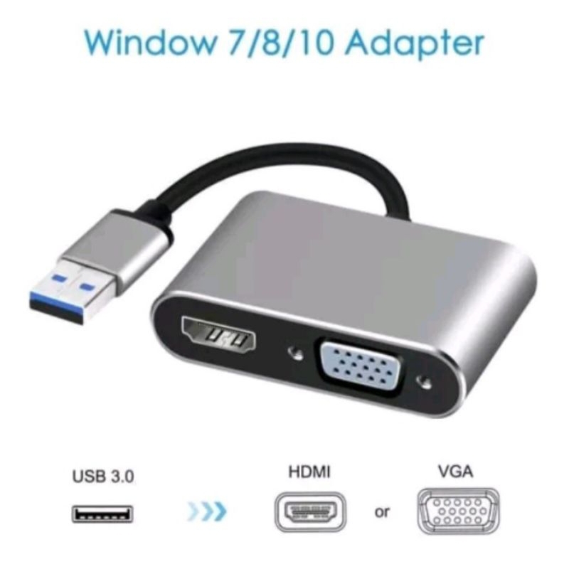 usb to hdmi+vga converter usb to hdmi to vga usb3,0