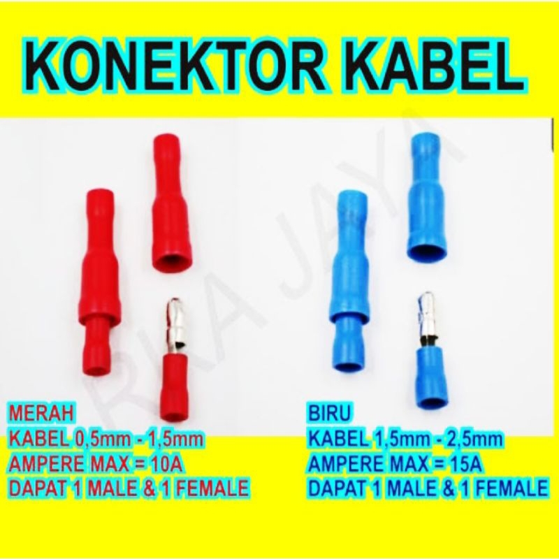 SKUN KABEL MALE FEMALE DISCONNECTS