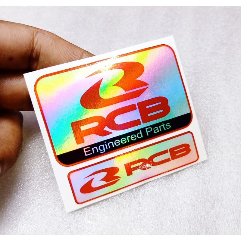 STIKER SHOCK TABUNG RCB HOLOGRAM
