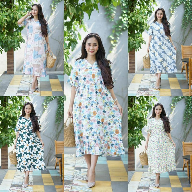 [COD] Daster cibi || Daster bunga jumbo