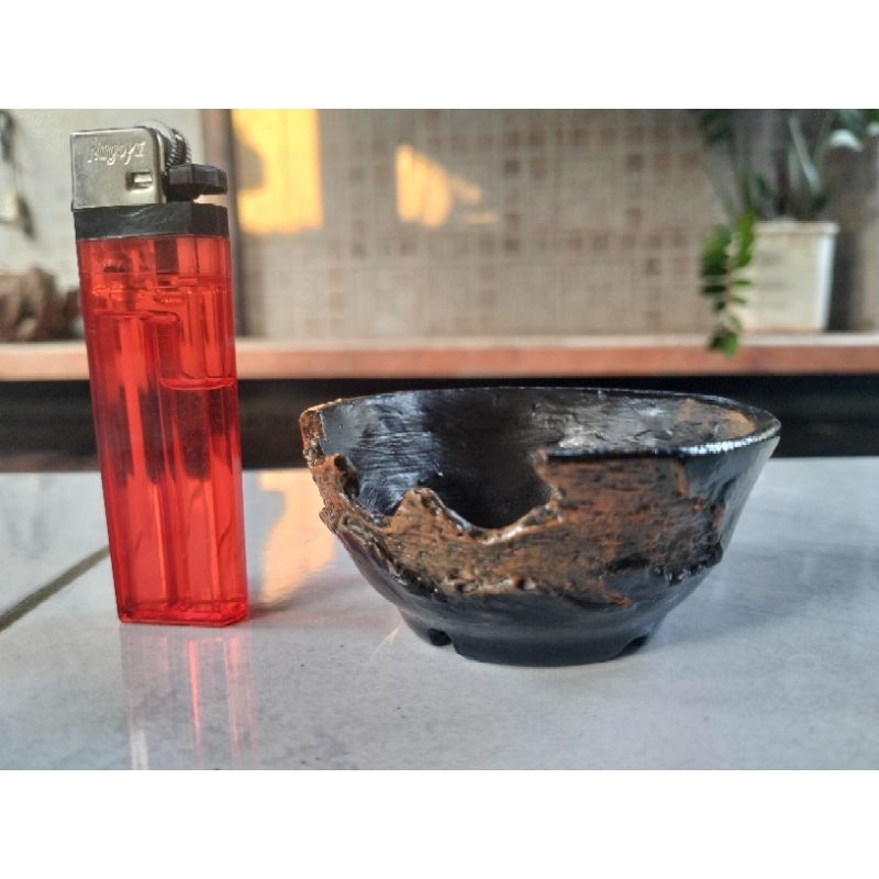 Pot bonsai mini mame shito relief retak