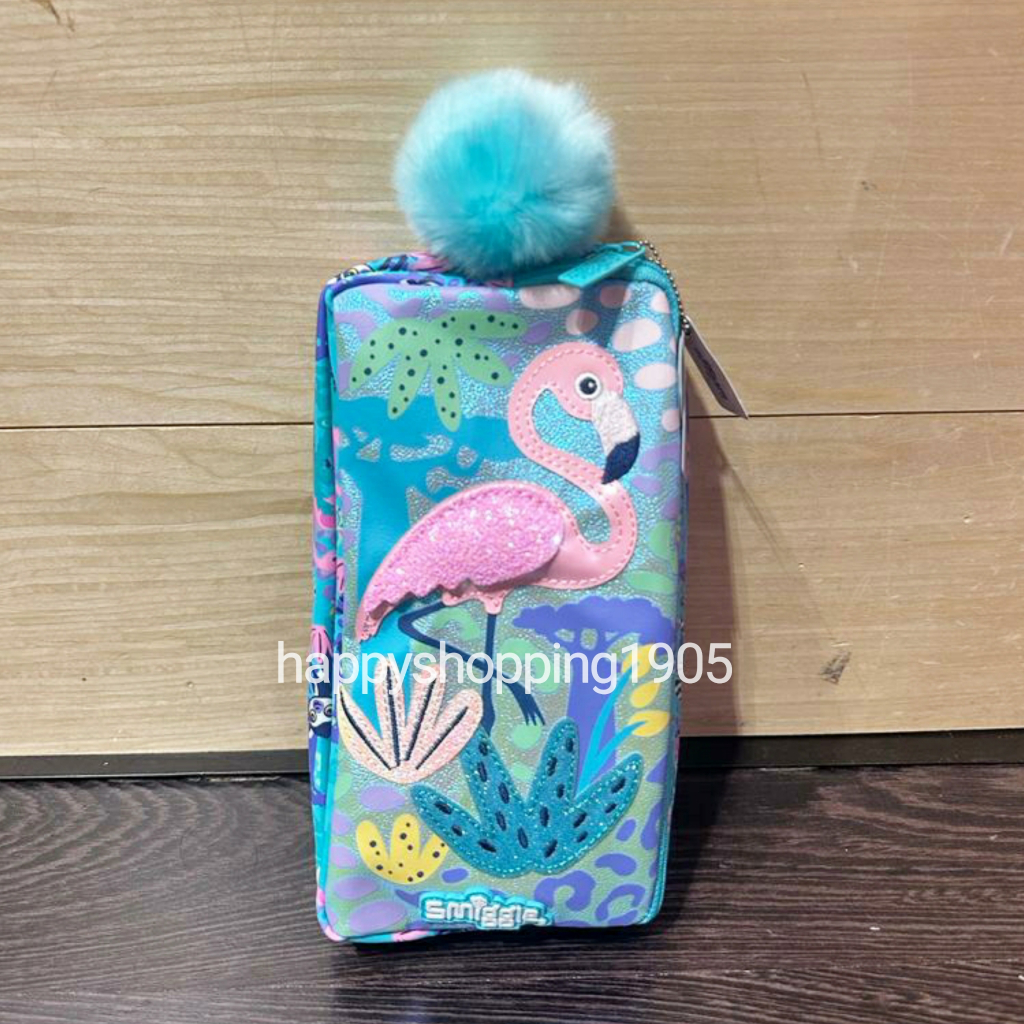

SMIGGLE WILD SIDE PENCIL CASE CHARACTER POCKET FLAMINGO - TEMPAT PENSIL SMIGGLE