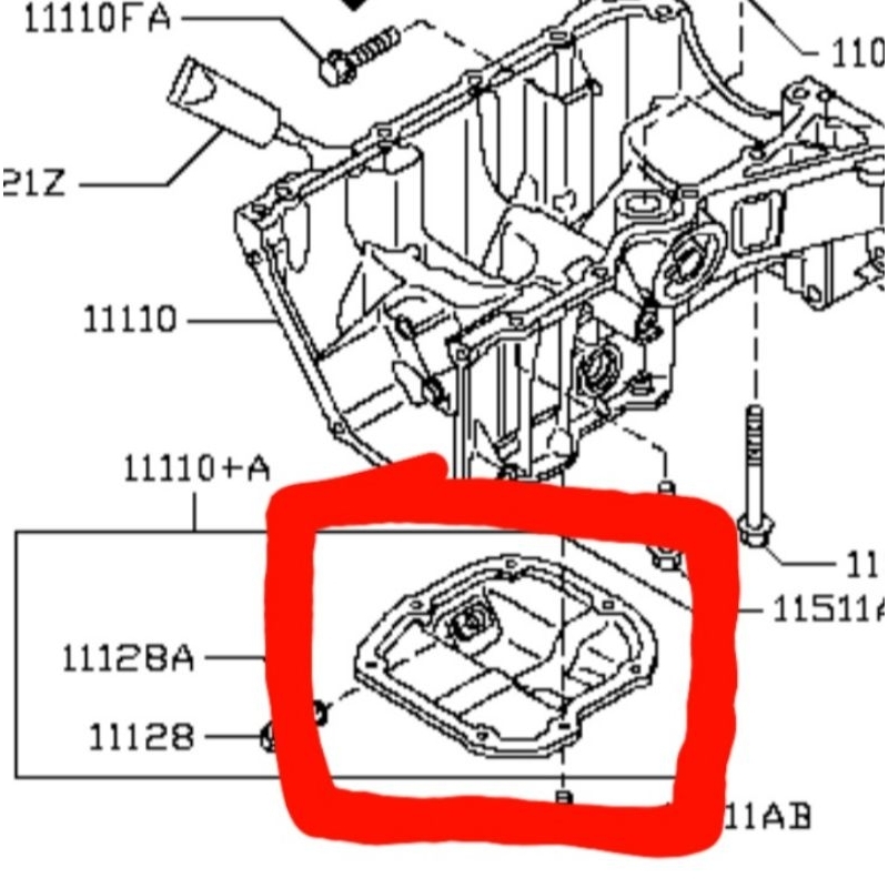 OIL PAN BAK OLI NISSAN EVALIA