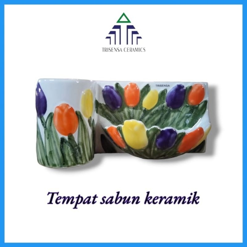 Tempat sabun keramik/ tempat sabun keramik tempel tanam dinding kamar mandi/ tempat sabun karakter l