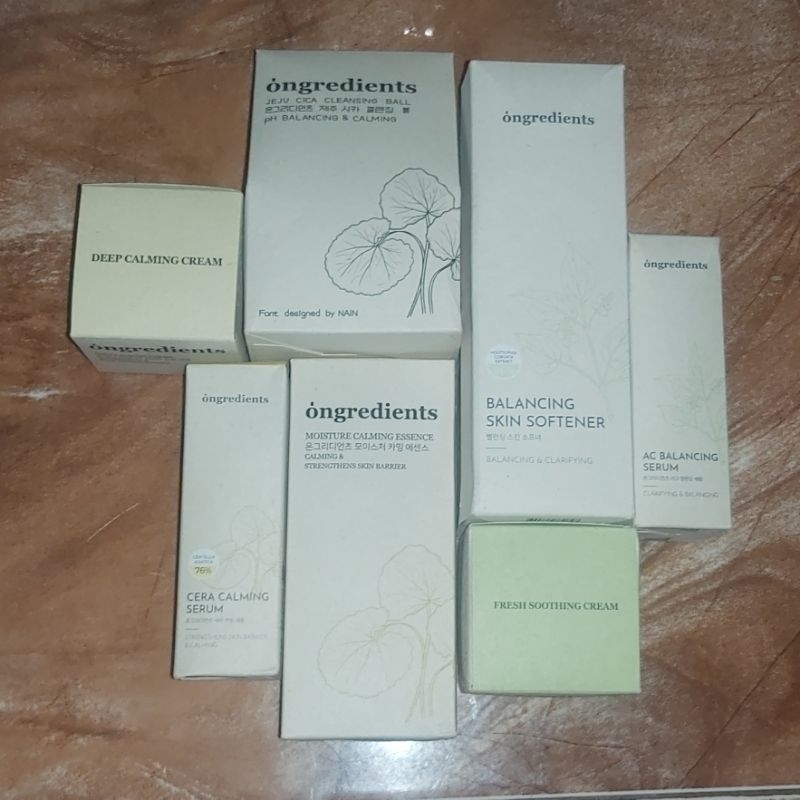 [READY] SKINCARE ONGREDIENTS TONER SERUM CREAM ESSENSE CLEANSING BALL