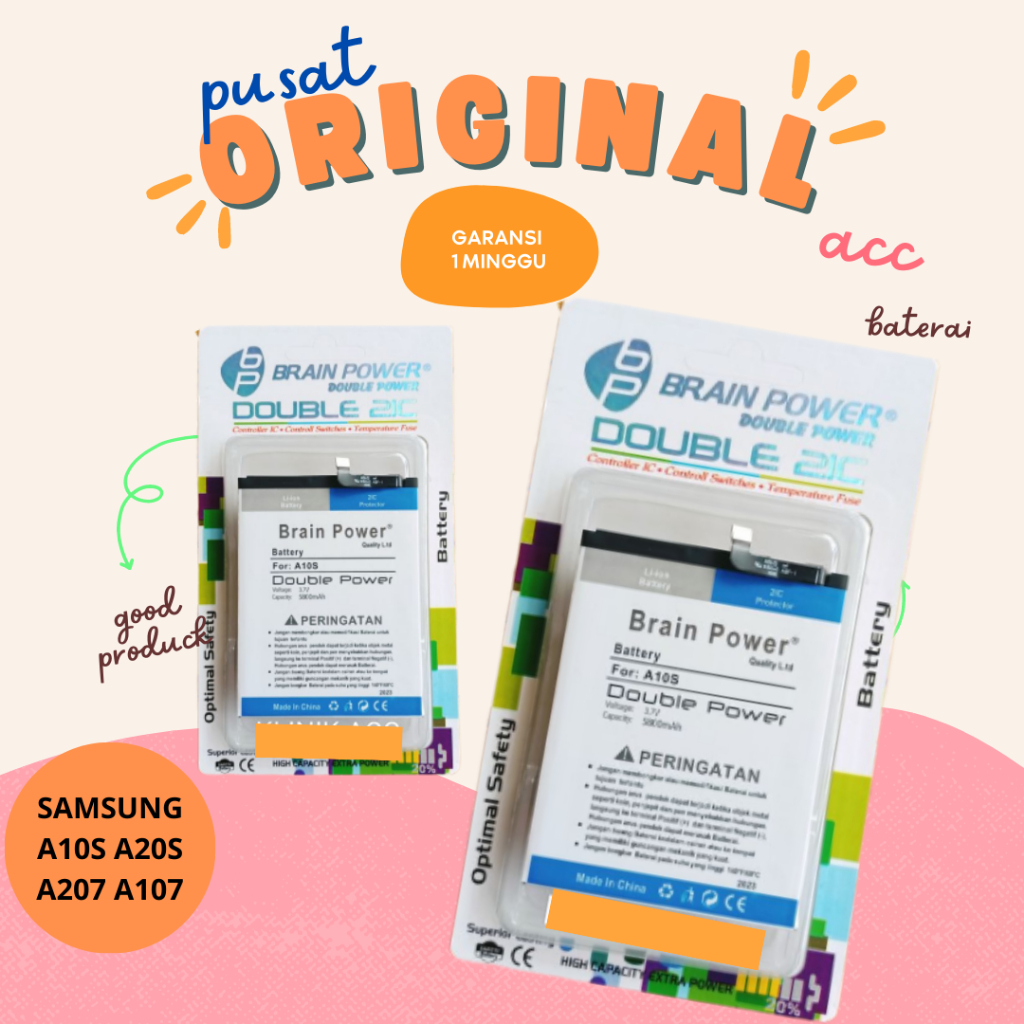 BATRE BATRE / SAMSUNG A10S A20S A207 A107 DOUBEL POWER / BATRE BATRE