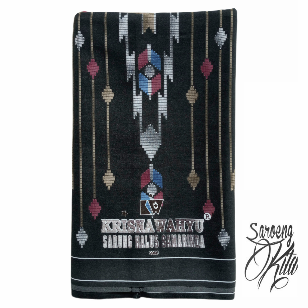 Krisna Wahyu - Sarung Halus Batik Samarinda Krisna Wahyu Hitam