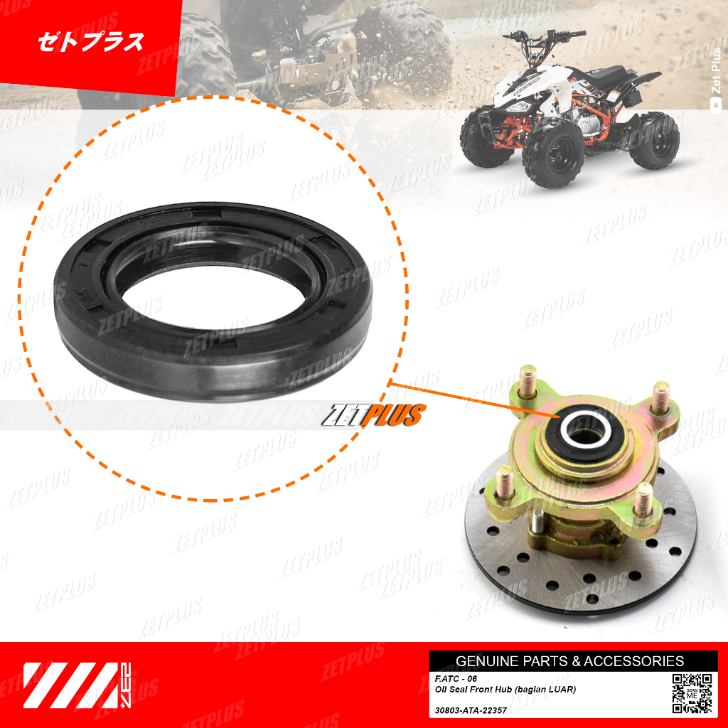 SEAL DEBU NAP DEPAN ATV RAZOR 100SP /oil seal Front Hub/sil roda viar 100cc-zetplus