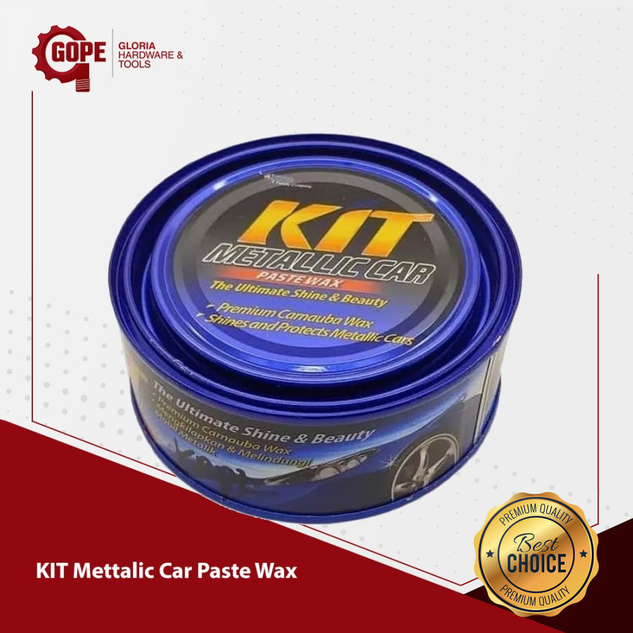 Kit Mettalic Car Paste Wax Pengkilap Pasta Mobil Kaleng Biru