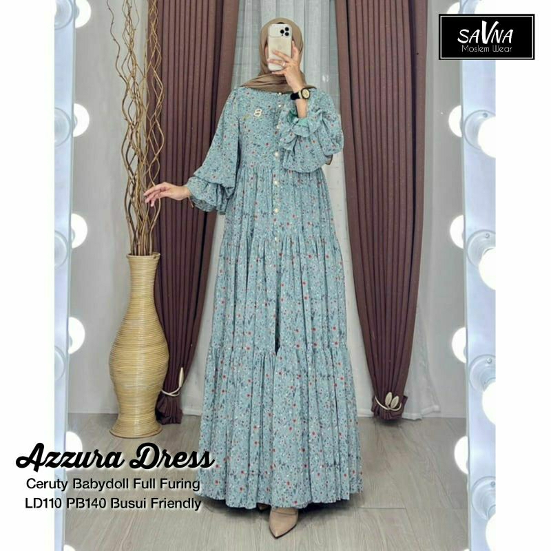 AZZURA DRESS / NEW FASHION / TERMURAH / TERLARIS / COD BAYAR DITEMPAT / FLASH SALE / POPULER / MODEL
