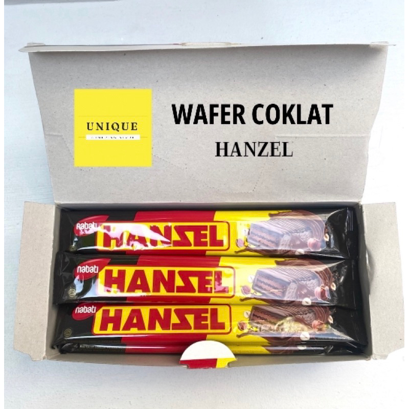 Nabati hanzel wafer coklat 1 box isi 12 pcs