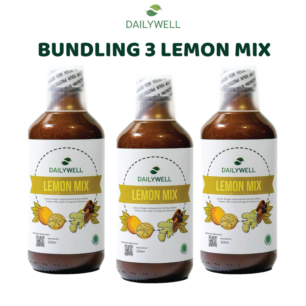 

BUNDLING 3 LEMON MIX (Campuran Sari Lemon, Jahe dan Kayu Manis) DETOX AND SLIMMING JUS