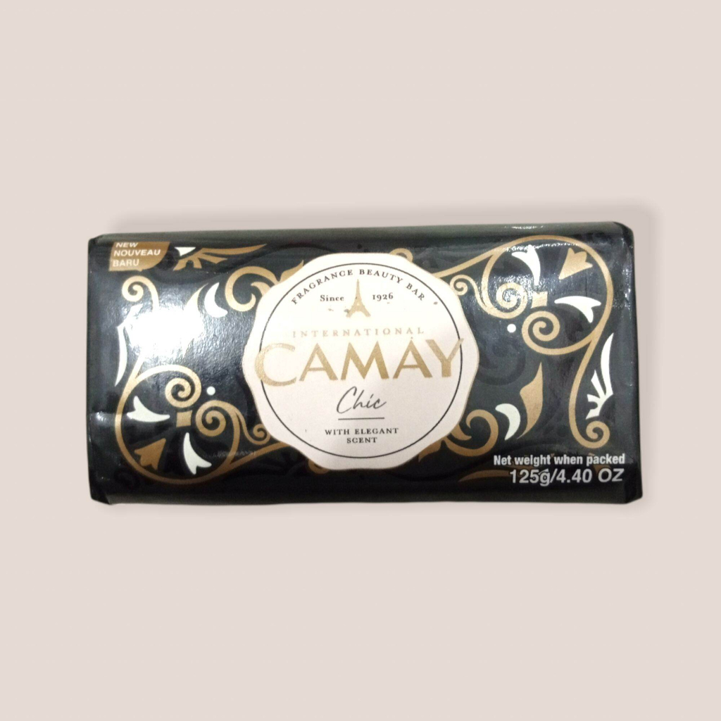 Camay CHIC Sabun Batang 125 gram | Camay HITAM 125g Murah Promo Sabun Mandi Camay