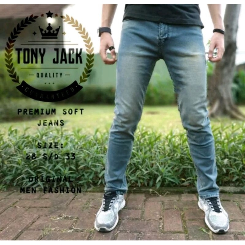 COD-Celana Panjang Jeans pria TONY JACK Stread/Celana Panjang Jeans Pria melar/Celana Panjang Jeans 