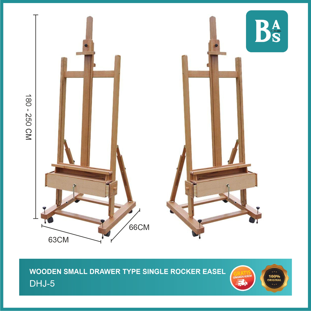 

Wooden Small Drawer Type Single Rocker Easel DHJ-5