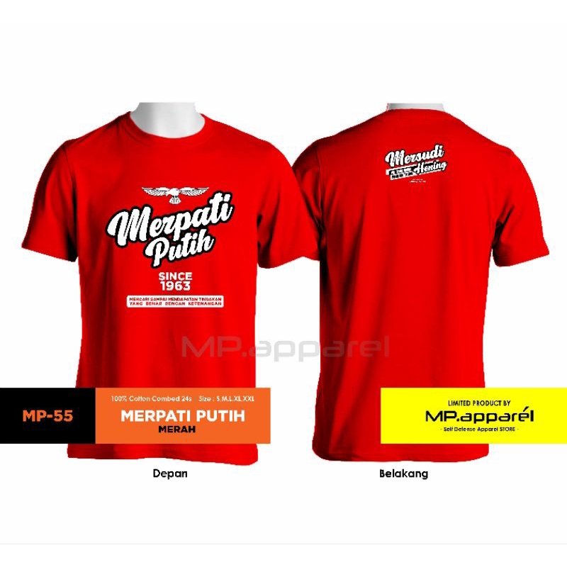 KAOS  MERPATI PUTIH MP55 merah