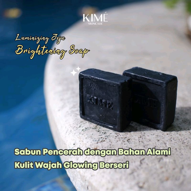 SABUN KIME ORIGINAL KIME SKINCARE LUMINIZING JEJU KOREA ORIGINAL BPOM TERMURAH KIME SOAP ORI TERMURA