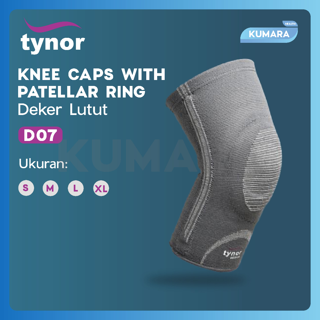 TYNOR - Knee Caps with Patellar Ring D07 / Deker Lutut dengan Patella Ring