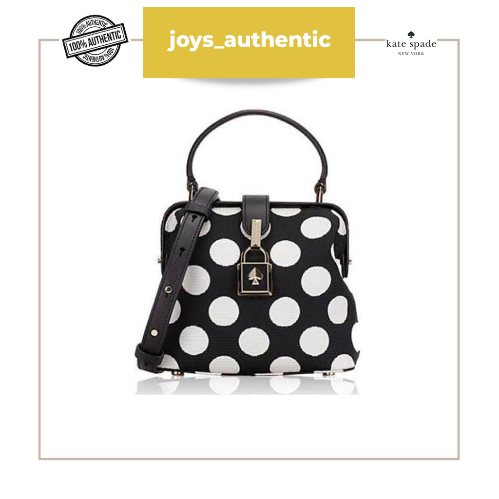 Tas wanita Kate Spade Remedy Bikini Dot Small crossbody bag Hitam Black Multi woman bag authentic or