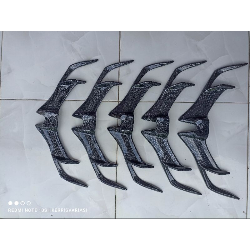 WINGLET CARBON R15 V3 VVA R15 V2 BAHAN PLASTIK ABS