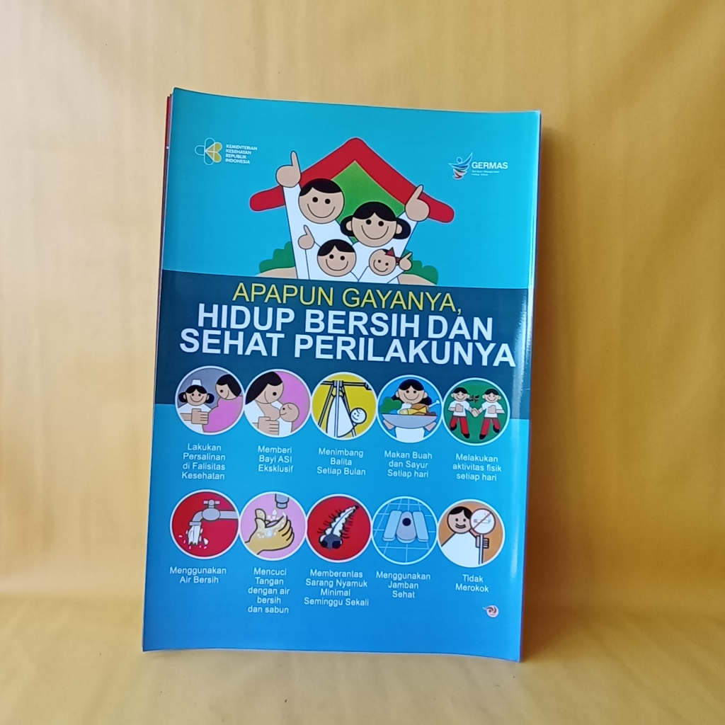 Poster PHBS | Poster Apapun Gayanya PHBS | Poster PHBS di Rumah Tangga | Perilaku hidup bersih sehat