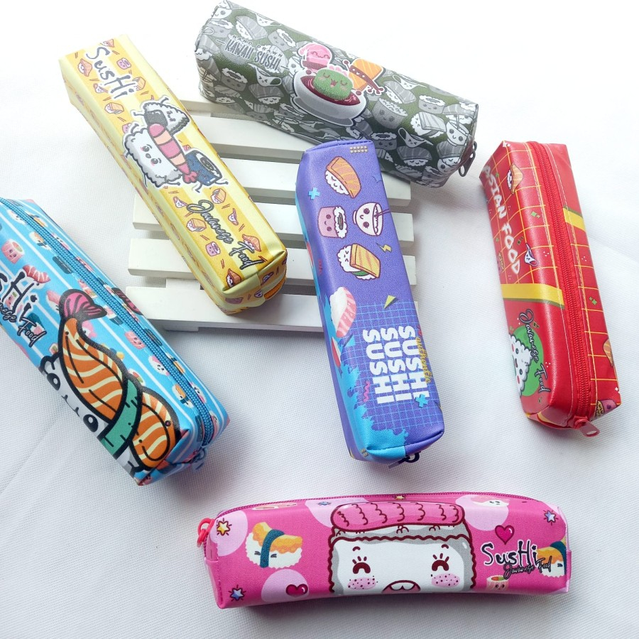 

Kotak Tempat Pensil Anak Motif Mini Sushi Tepak Alat Tulis Unik Karakter Lucu