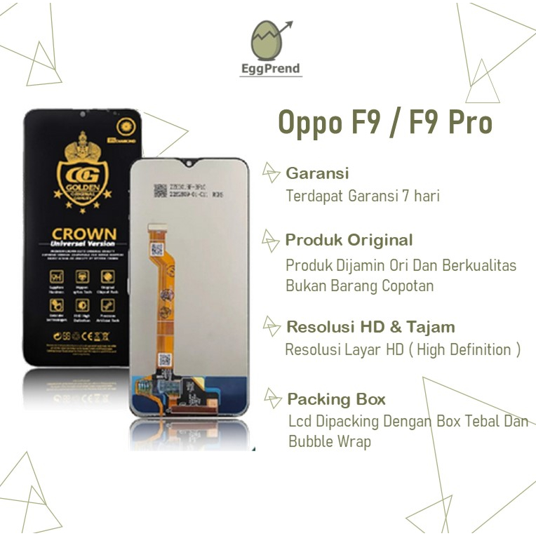 LCD TOUCHSCREEN OPPO F9 / OPPO F9 PRO / REALME 2 PRO / REALME U1 ORIGINAL COMPLETE FULLSET / LCD OPP