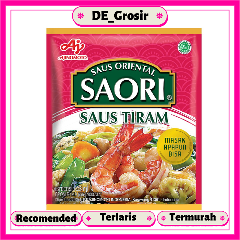 

Saori Saus Oriental Saus Tiram Sachet 23ml Ajinomoto Dapat 10 Pcs