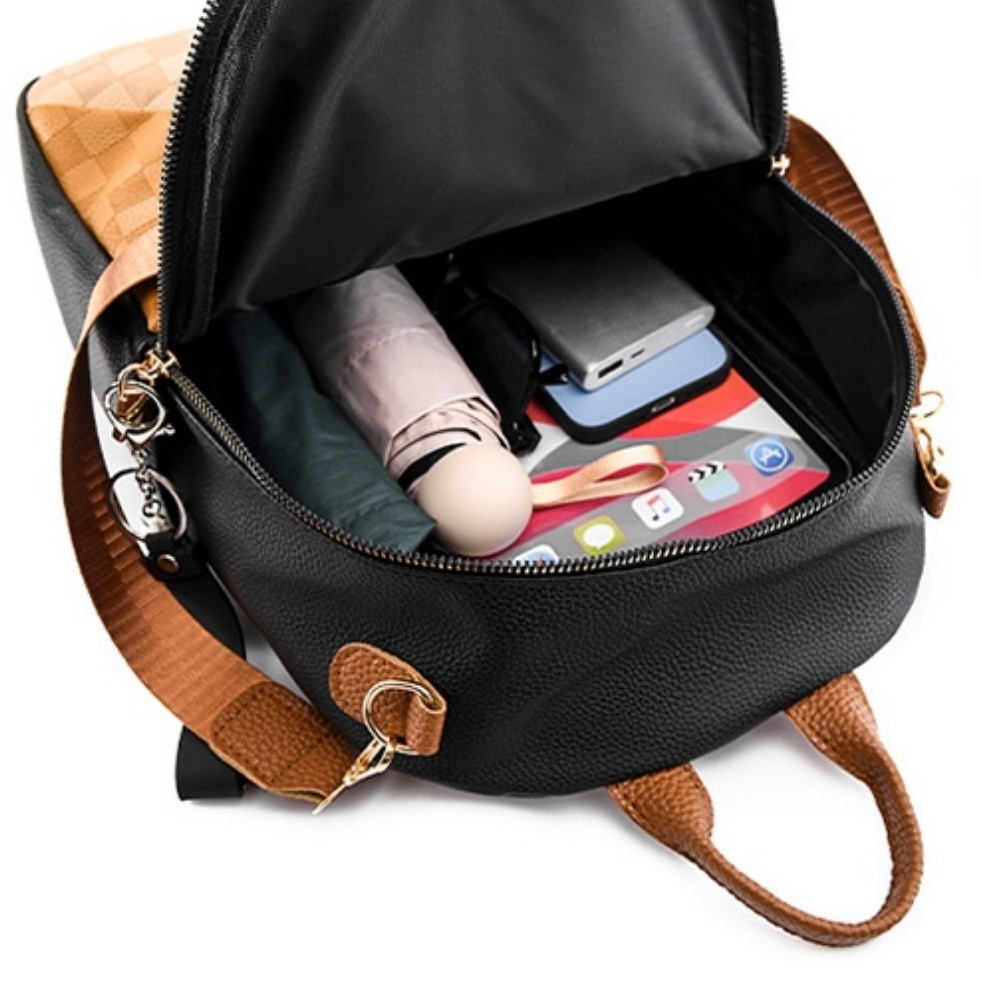 TAS RANSEL WANITA IMPORT BACKPACK SEKOLAH KULIAH KERJA PREMIUM KULIT MURAH FASHION GENDONG PUNGGUNG KOREA COKLAT ZARAGONA TA836B7 KEKINIAN CEWEK GAMBLOK TRAVELING REMAJA BATAM TERBAIK BRANDED