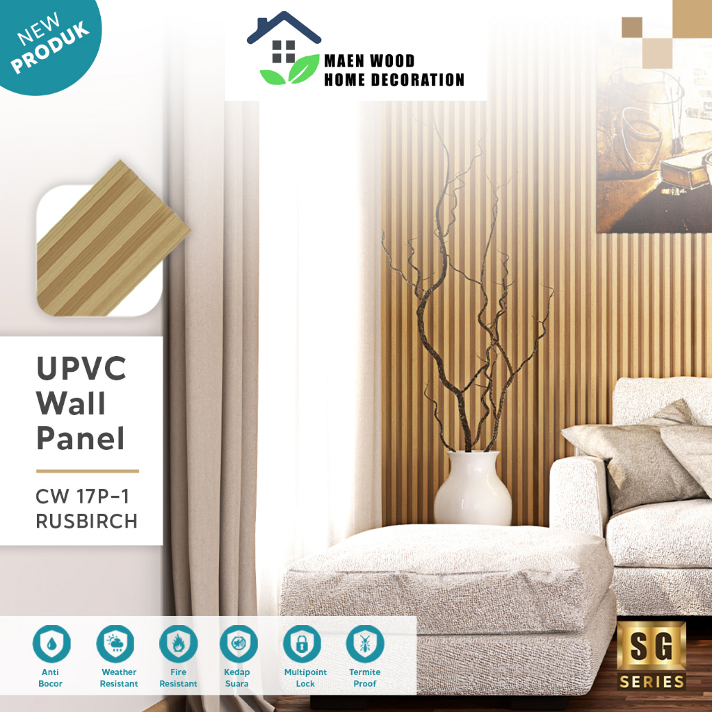 WPC Wall Panel Indoor KOTAK Dekorasi dinding