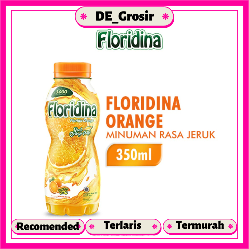 

Floridina Orange Minuman Siap Minum Rasa Jeruk Kemasan Botol 350 ml Satuan