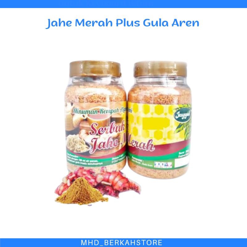 

Jahe Merah Plus Gula Aren | Serbuk Jahe Merah Plus Gula Aren Herbal | Serbuk Jahe Merah Herbal | Jahe Merah toples 250gr