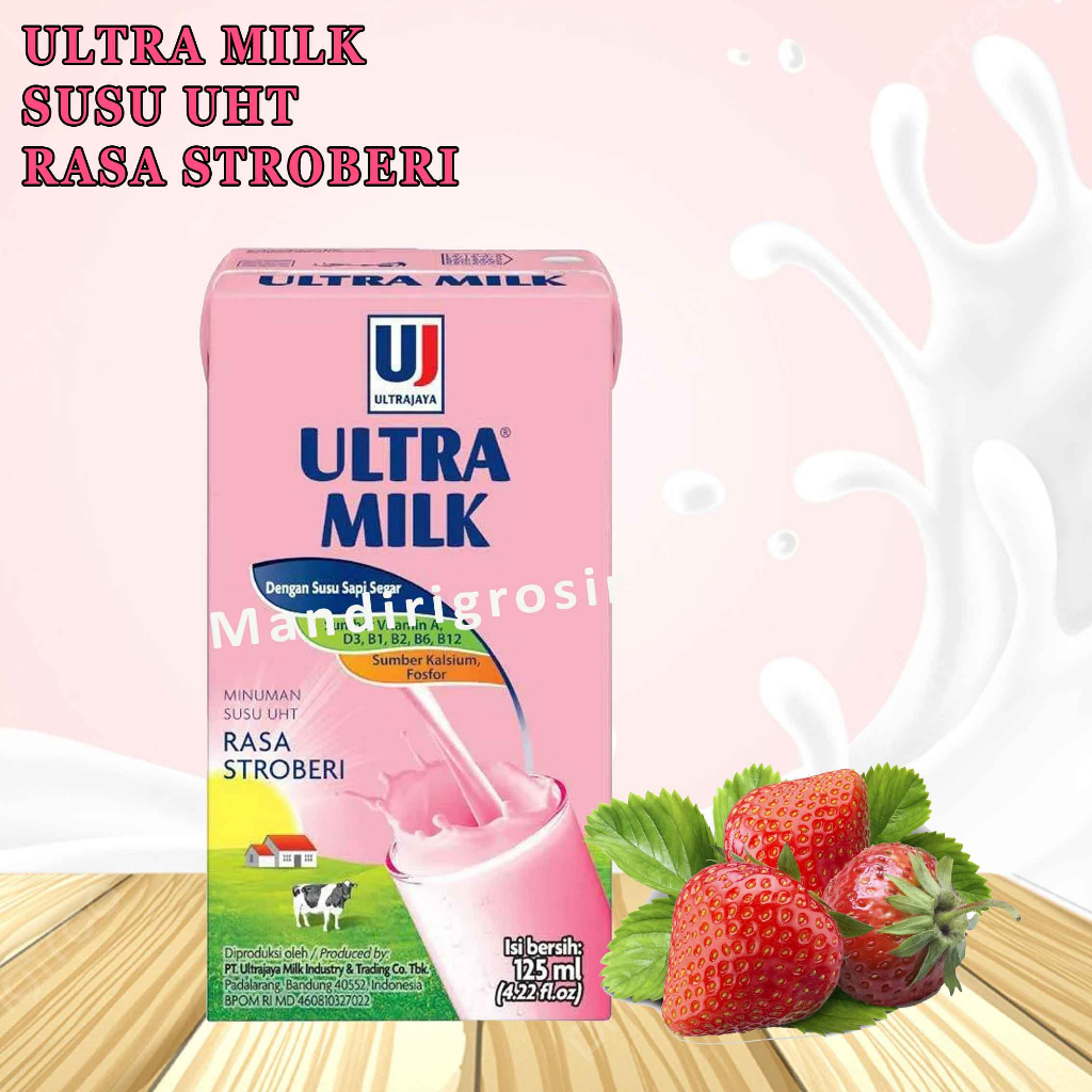 

Minuman Susu * Ultra Milk * Susu UHT * Rasa Strawberry * 125ml