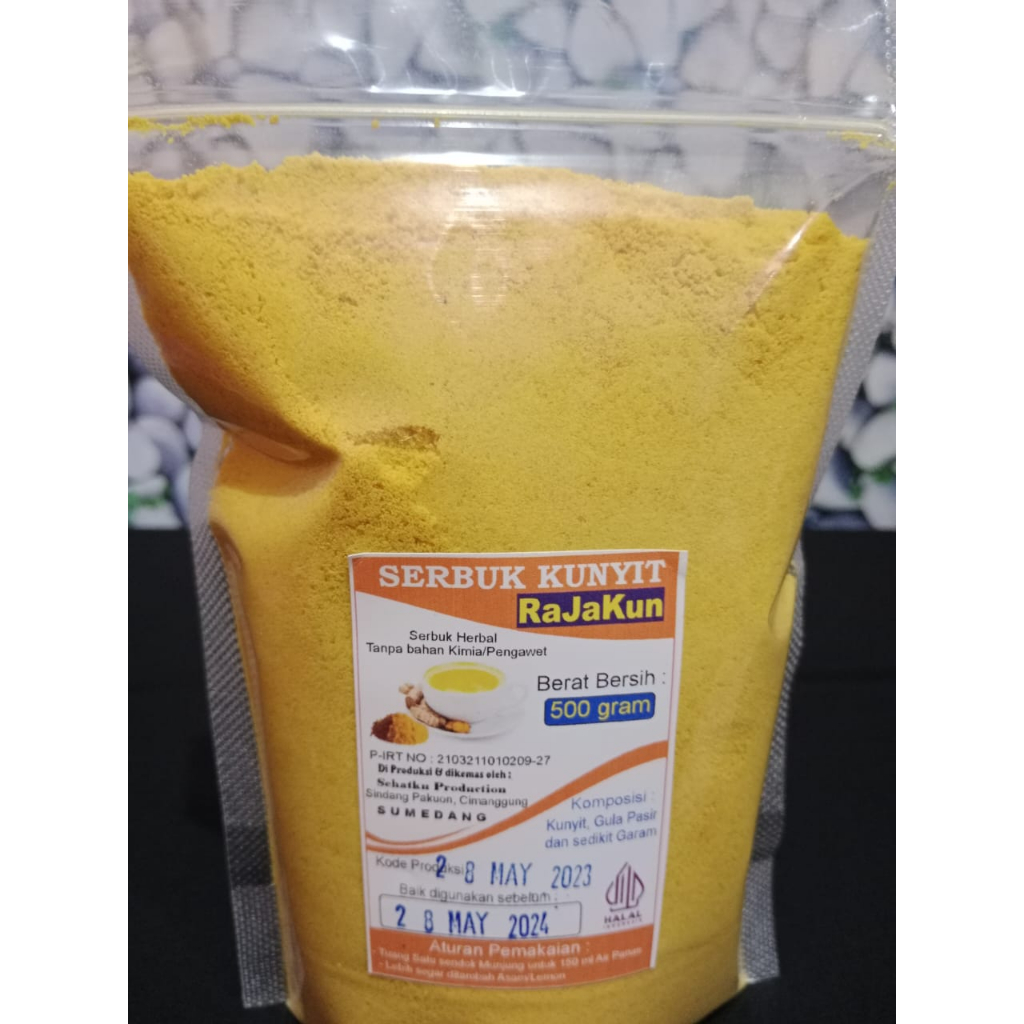 

GROSIR serbuk herbal KUNYIT 500gr, siap seduh