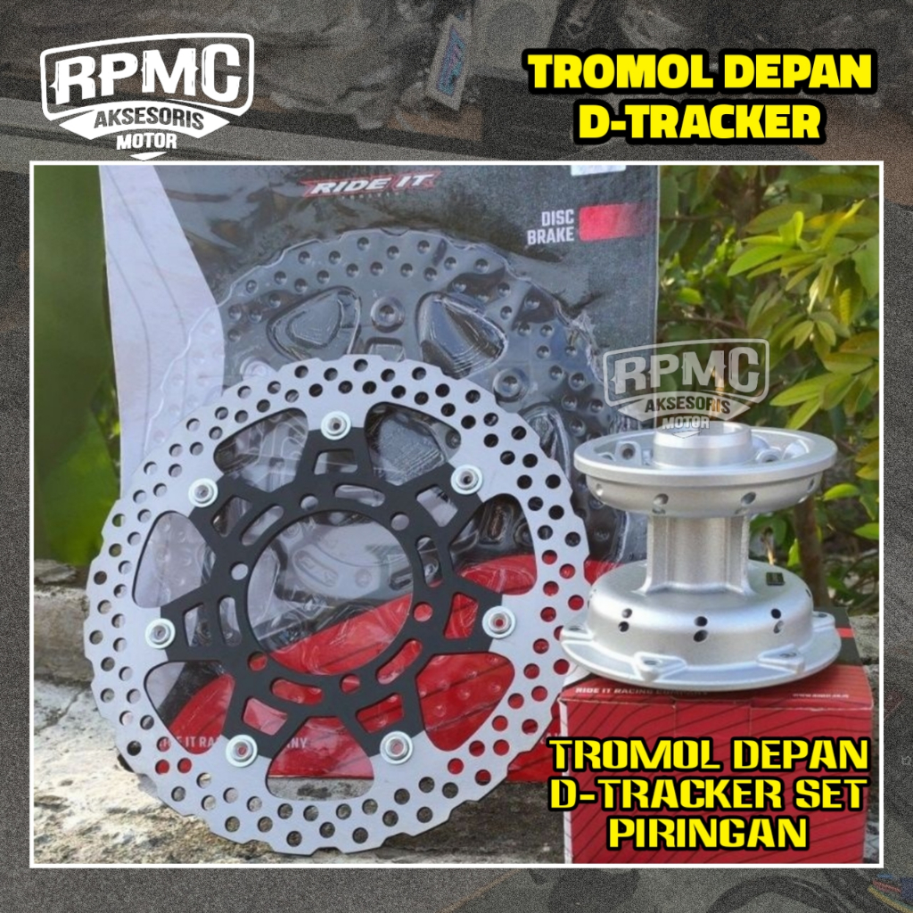 Tromol Depan Klx D-Tracker Set Piringan Ride It Dt Dtraker Tromol 36 Hole Set Disc Klx Dtracker Univ