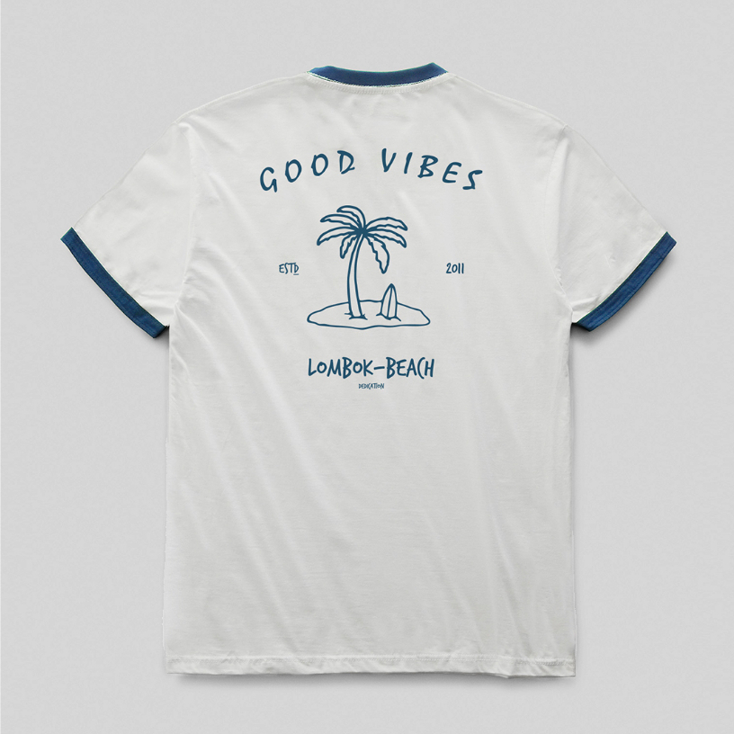 Wildtime&amp;Co - T-Shirt Ringer Island White BL