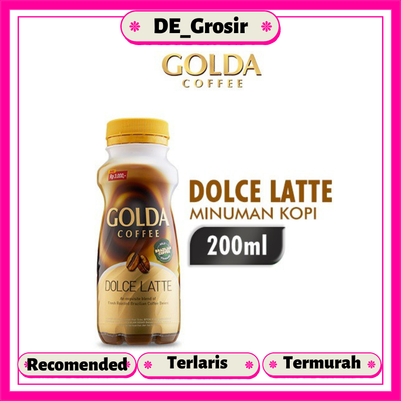 

Golda Coffee Dolce Latte Kopi Siap Minum Botol 200ML Satuan