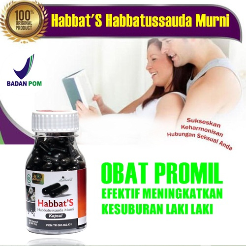 Obat herbal kesuburan pria habbatussauda buat promil program hamil penyubur sperma pria 200 kapsul b