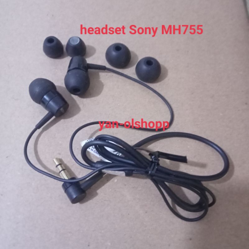 Earphone headset handsfree SONY MH755 Original 100%