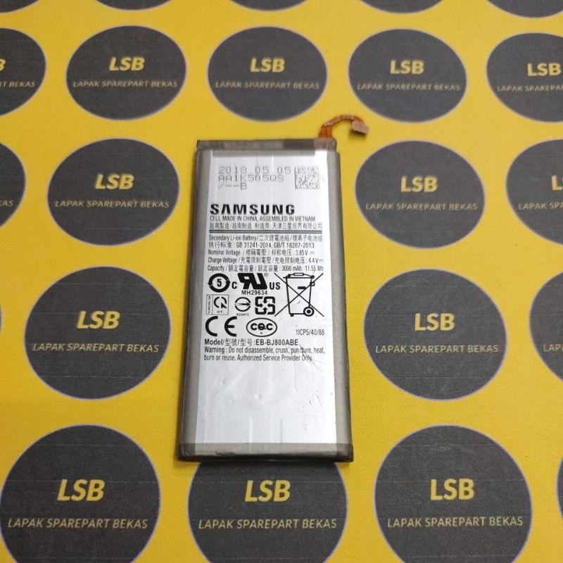 BATTERY BATRE SAMSUNG J6 J600G/J8 J800 EB-BJ800ABE ORIGINAL BEKAS