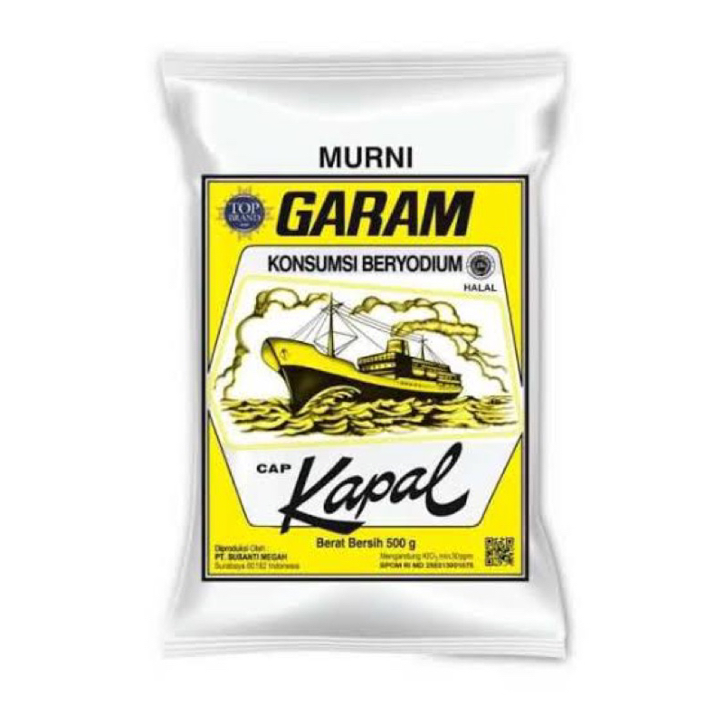 

Garam Cap Kapal Garam Dapur Halus 500gram